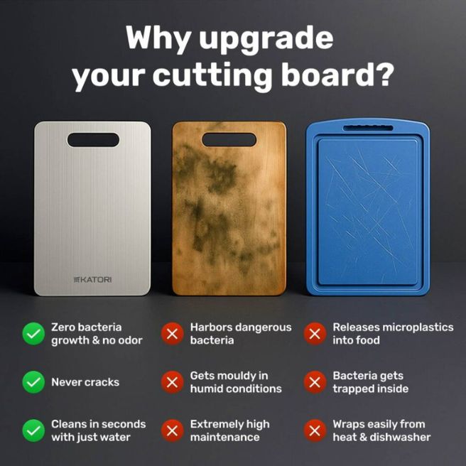 Katori double-sided titanium cutting board Katori double-sided titanium cutting board