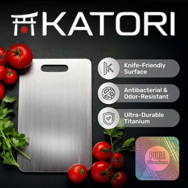 Katori titanium cutting board Katori titanium cutting board for everyday food preparation